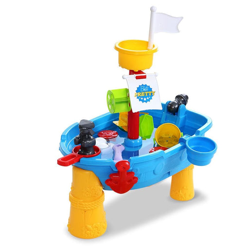 Keezi Kids Beach Sand And Water Toys Outdoor Table Pirate