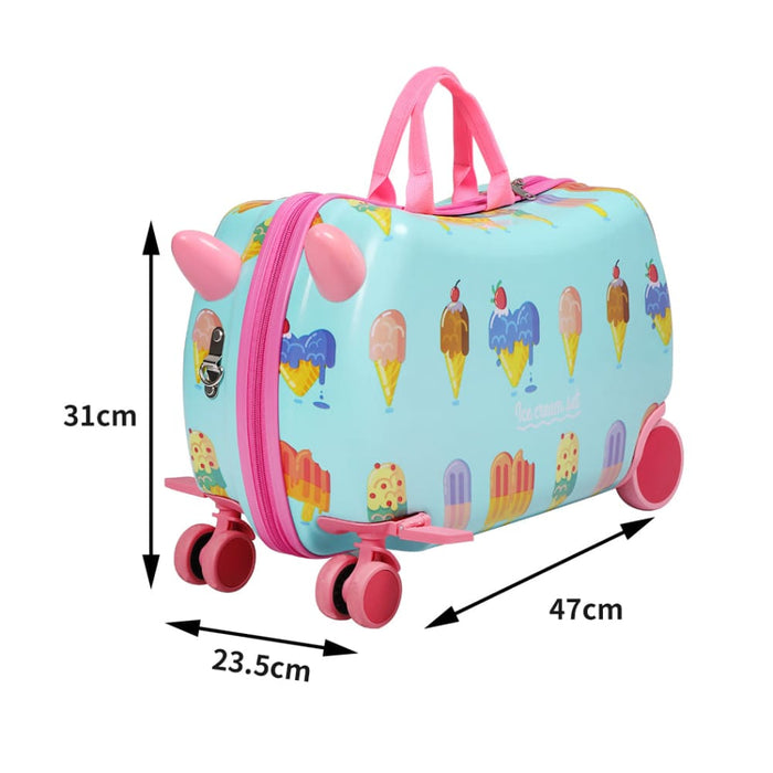 Goslash Picks Kids Ride On Suitcase Children Travel Luggage