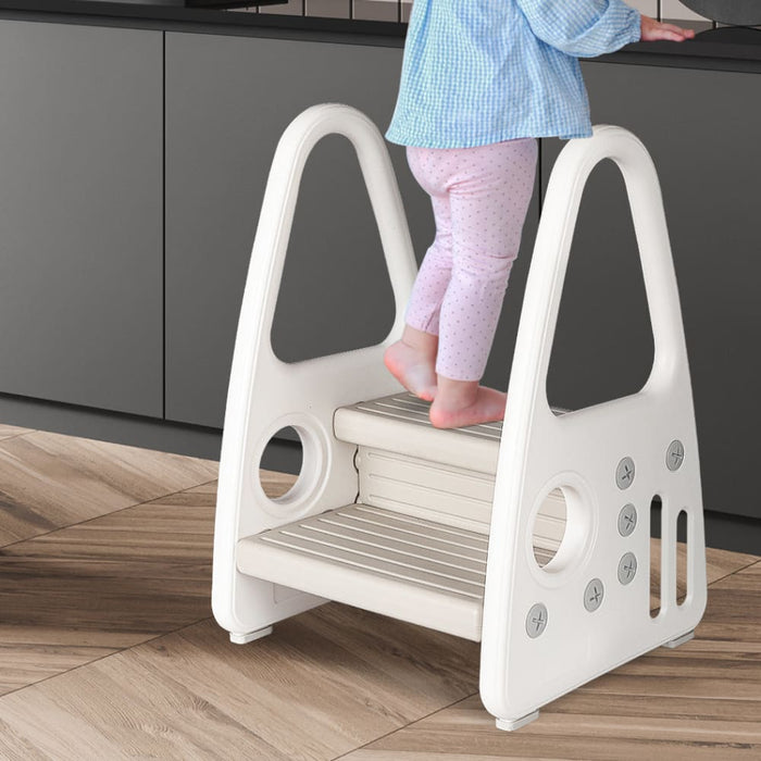 Goslash Picks Kids Step Stool Double Toddler Ladder Tower