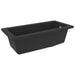 Kitchen Sink With Overflow Hole Black Granite Opobbl