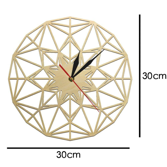 Laser Engraved Wooden Wall Clock