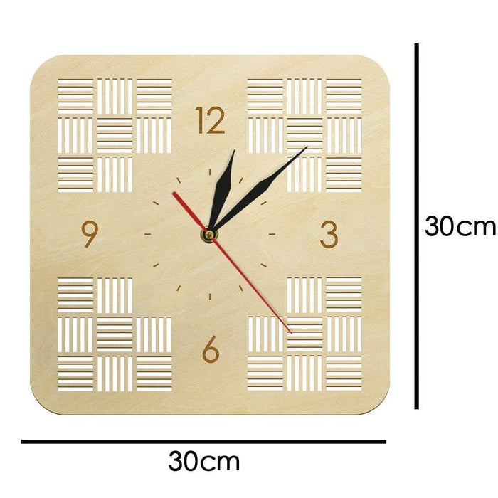 Laser Engraved Wooden Wall Clock