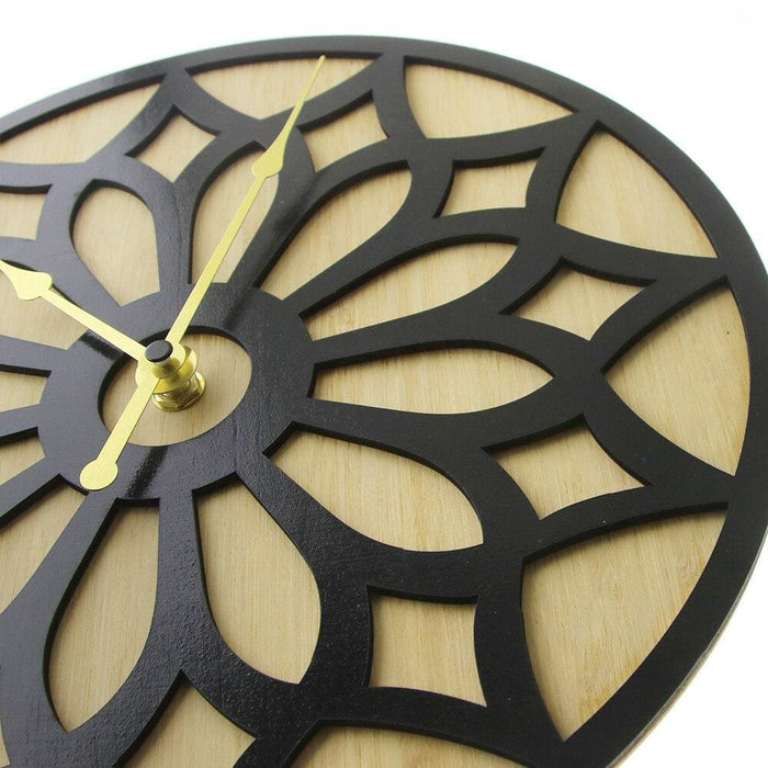 Laser Engraved Wooden Wall Clock