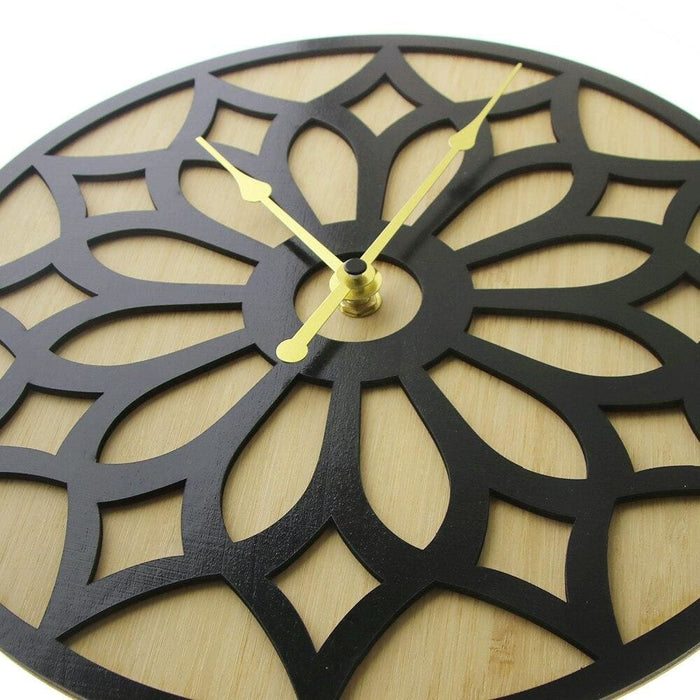 Laser Engraved Wooden Wall Clock