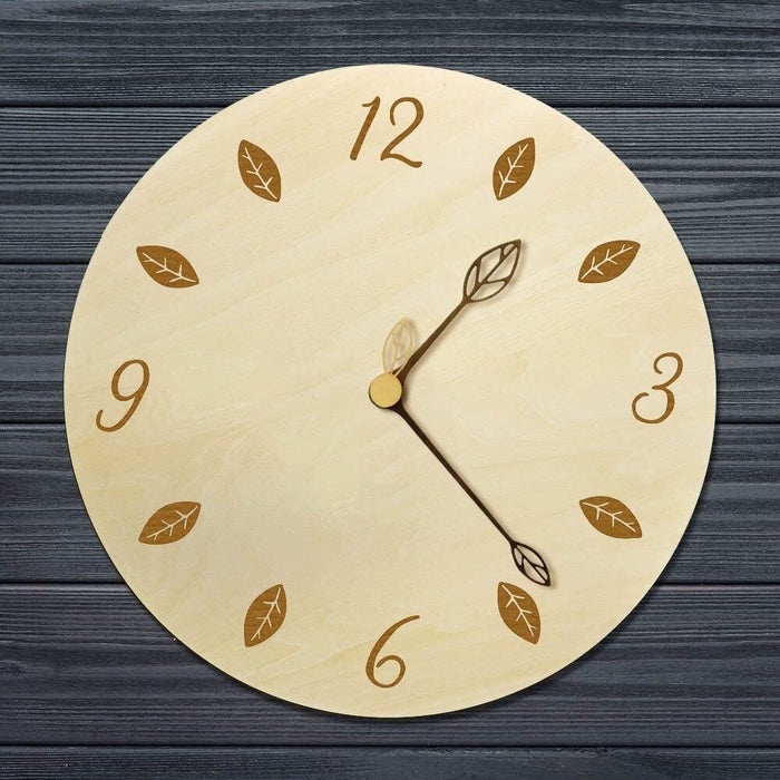 Laser Engraved Wooden Wall Clock