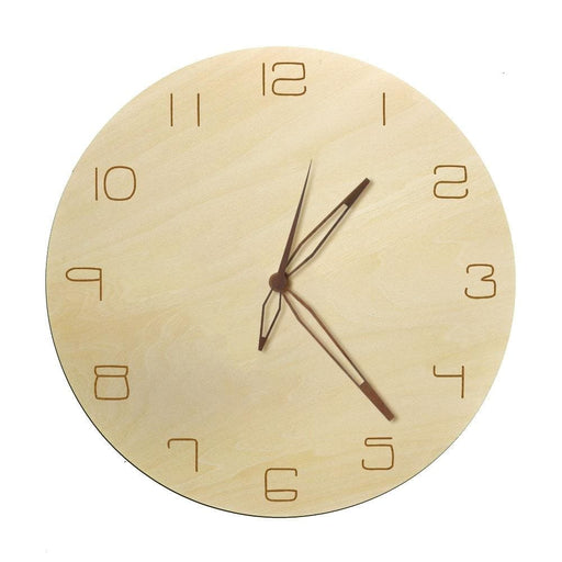 Laser Engraved Wooden Wall Clock