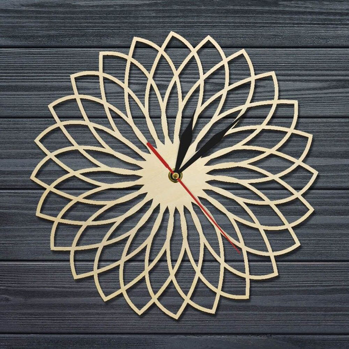 Laser Engraved Wooden Wall Clock