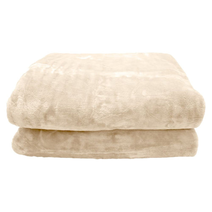 Laura Hill 600gsm Faux Mink Blanket Double - sided Queen