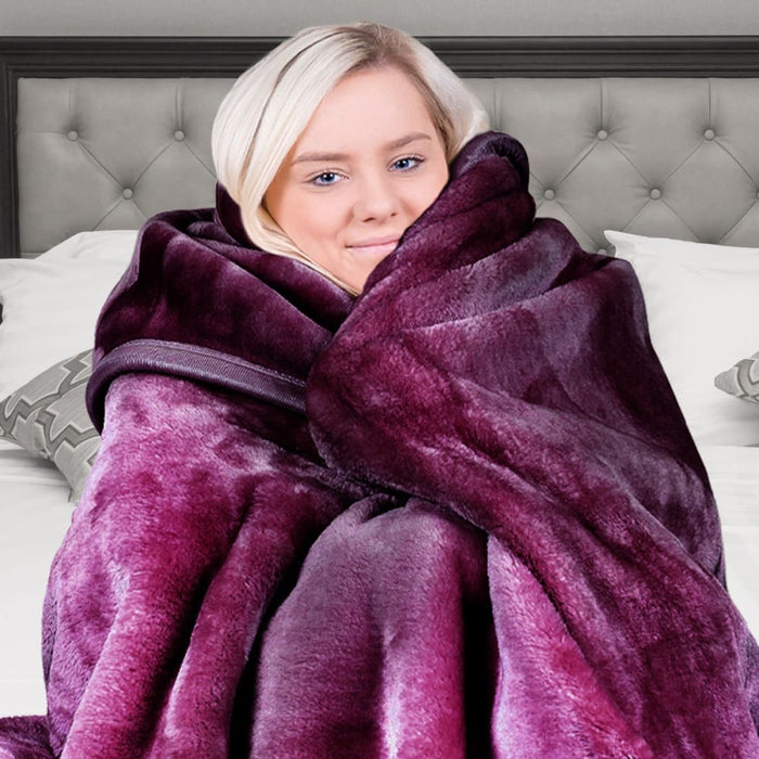 Laura Hill 600gsm Large Double - sided Faux Mink Blanket