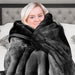 Laura Hill Faux Mink Blanket 800gsm Heavy Double - sided