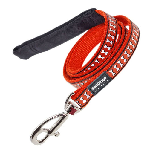 Dog Lead Red Dingo Reflective Orange (2 x 120 Cm)