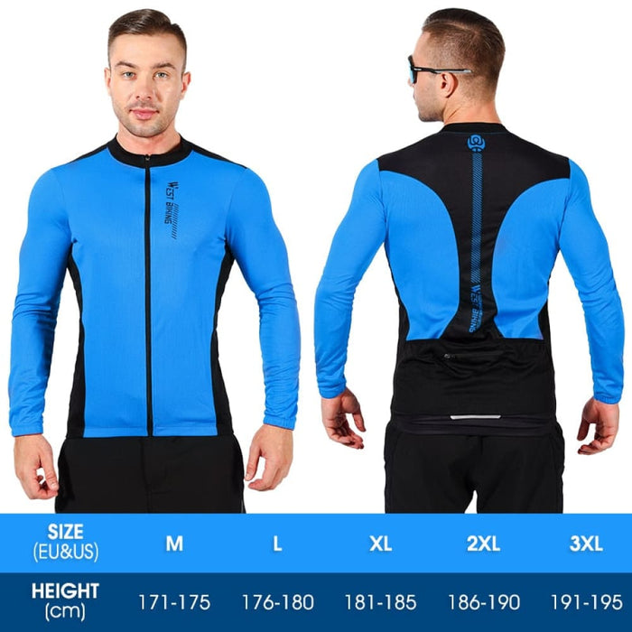 Lightweight & Breathable Long Sleeve Bicycle Jersey