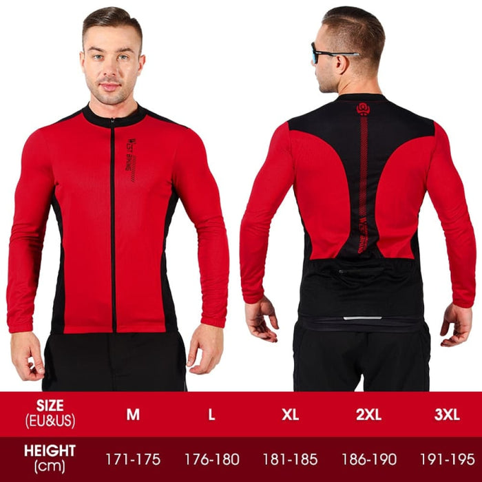 Lightweight & Breathable Long Sleeve Bicycle Jersey