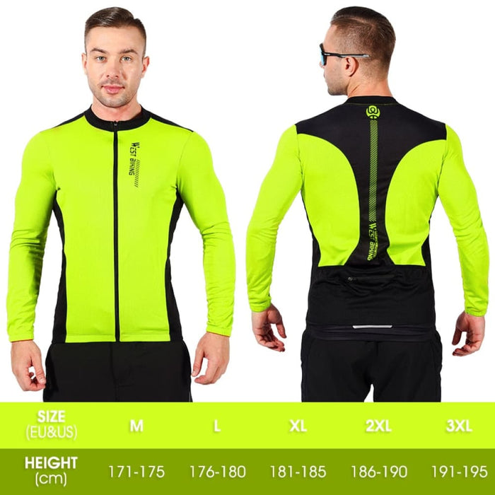 Lightweight & Breathable Long Sleeve Bicycle Jersey