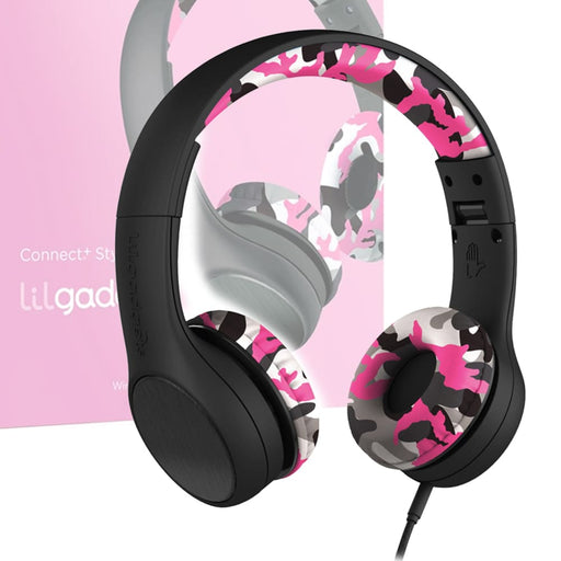 Lilgadgets Connect + Childrens Kids Wired Headphones Pink