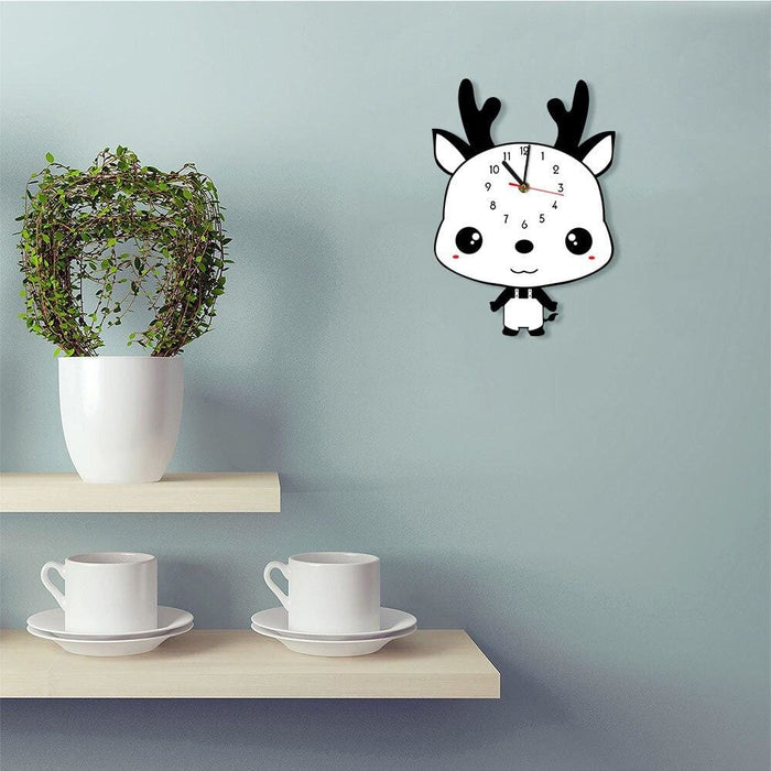 Little Sheep Cartoon Print Wall Clock