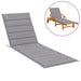 Sun Lounger Cushion Grey 200x50x3 Cm Fabric Toaonk