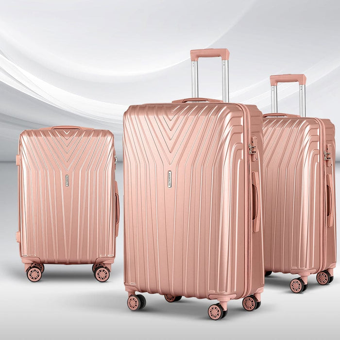 3pc Luggage 20’’ 24’’ 28’’ Trolley Suitcase