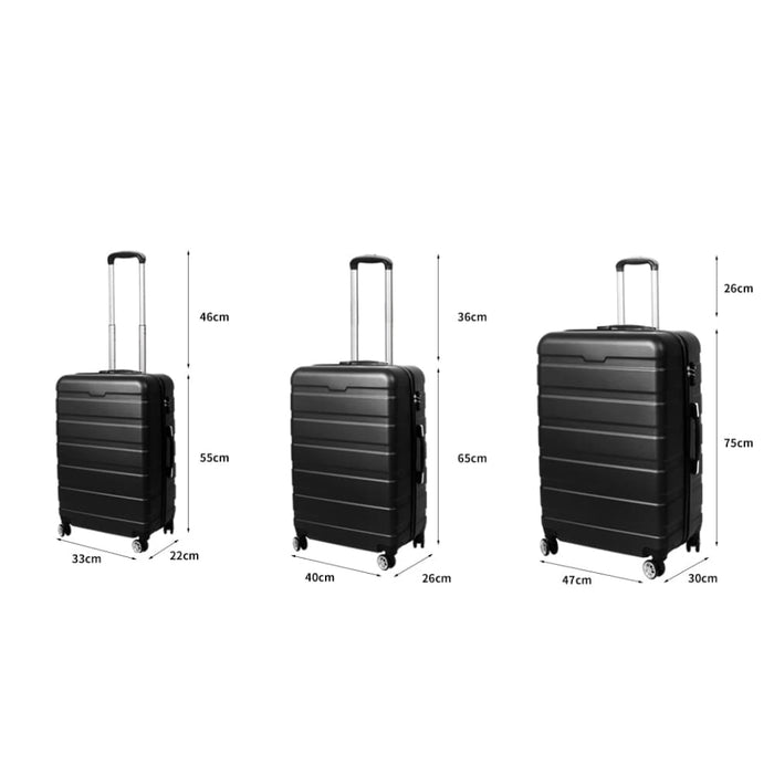 Luggage Suitcase Trolley 3pcs Set 20 24 28 Travel Packing