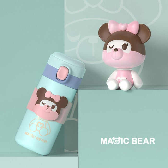 Magic Bear Design Double Wall Insulated Thermos Bottle