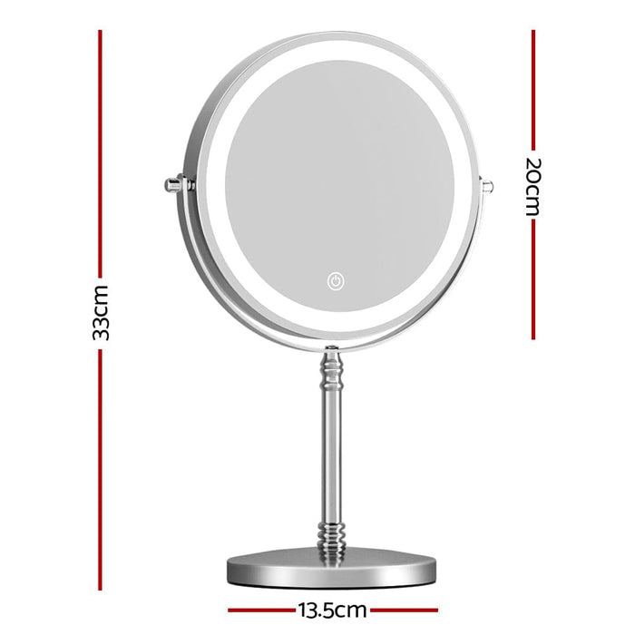 Goslash Picks Makeup Mirror Led Light Cosmetic Round 360°