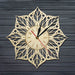 Mandala Flower Wood Wall Clock