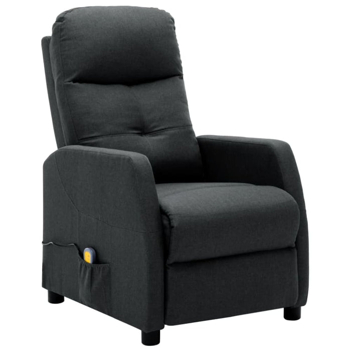 Massage Recliner Dark Grey Fabric Xnknxi