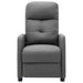 Massage Recliner Light Grey Fabric Xnknxl