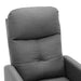 Massage Recliner Light Grey Fabric Xnknxl