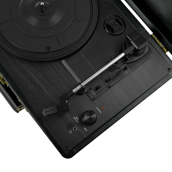 Mbeat Woodstock Black Retro Turntable