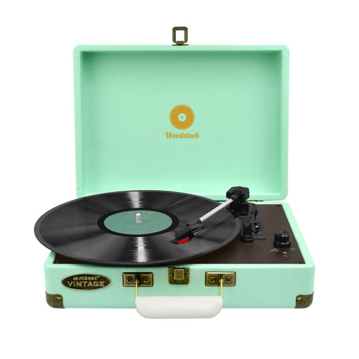 Mbeat Woodstock Tiffany Blue Retro Turntable