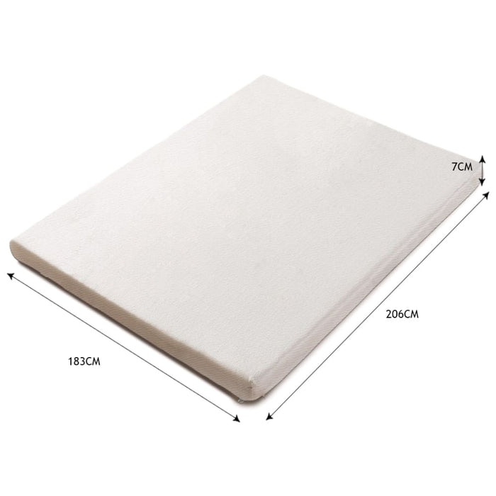 Goslash Picks 7cm Memory Foam Bed Mattress Topper Polyester