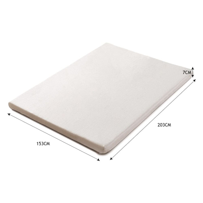 Goslash Picks 7cm Memory Foam Bed Mattress Topper Polyester