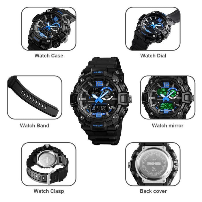 Men’s Multi-function Digital Dual Display Quartz Analog