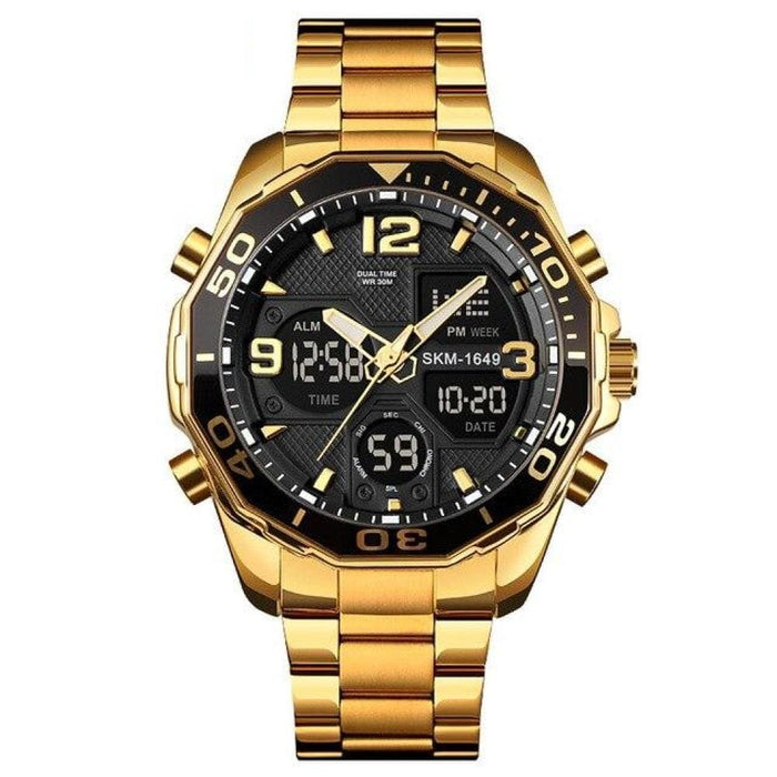 Men’s Stainless Steel Luxury Analog Quartz Digital