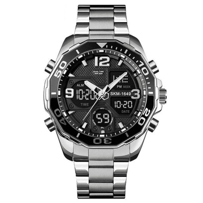 Men’s Stainless Steel Luxury Analog Quartz Digital