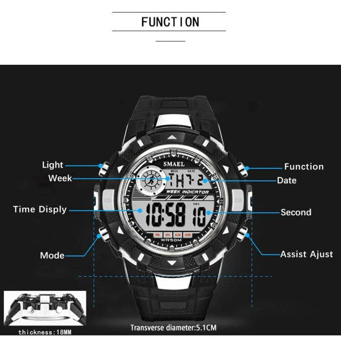 Men’s Waterproof Sports Fashion Wrist Watch