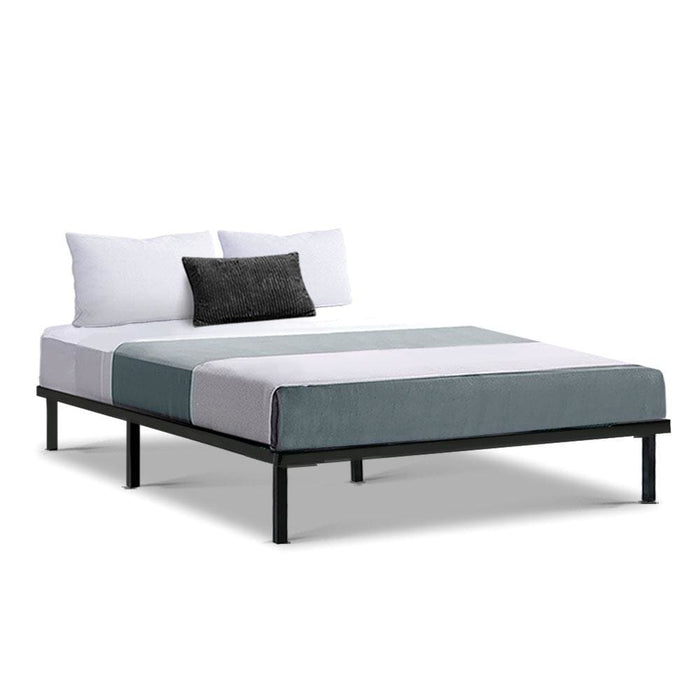 Metal Bed Frame Double Size Mattress Base Platform