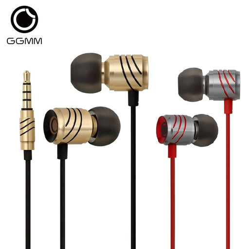 Metal Wire-controlled In-ear Headphones With Microphone