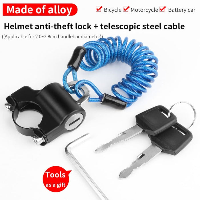 Mini Portable Strong And Sturdy Anti-theft Alloy Cable Lock