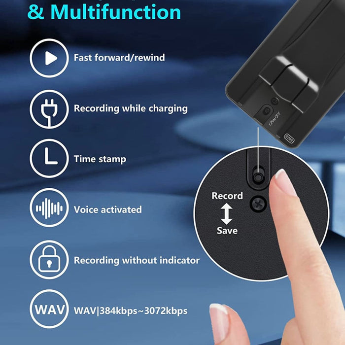 Mini V55 Super Thin 1100mah Usb Flash Digital Voice Audio