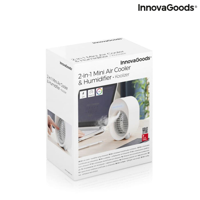 Mini Ultrasound Air Cooler-humidifier With Led Koolizer