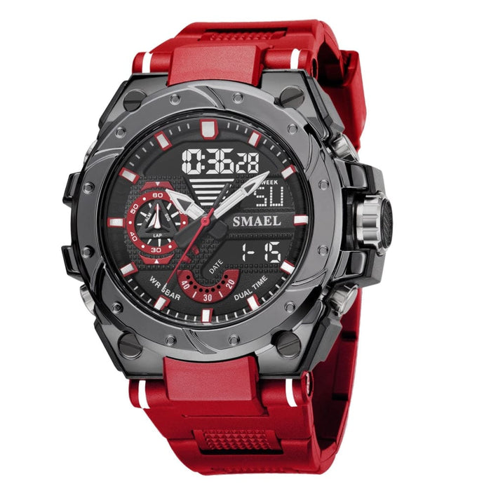 Multifunction Dual Digital Display Quartz Watch