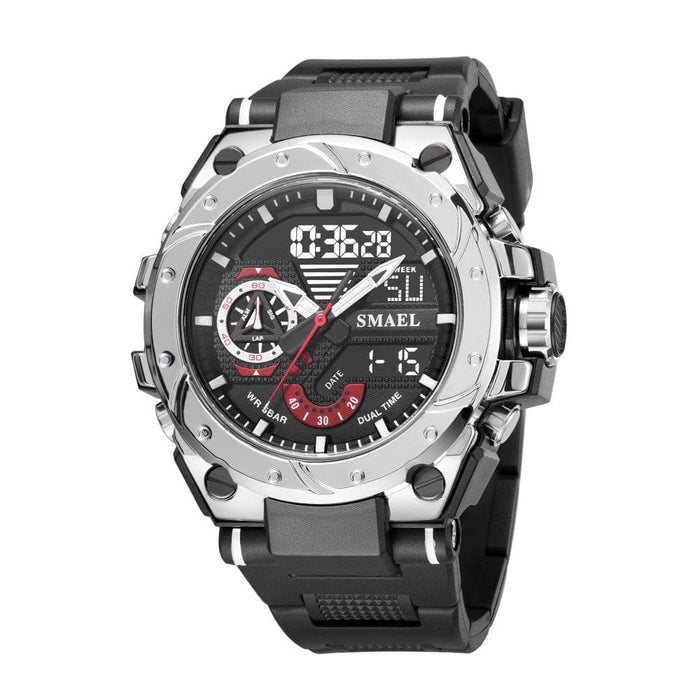 Multifunction Dual Digital Display Quartz Watch