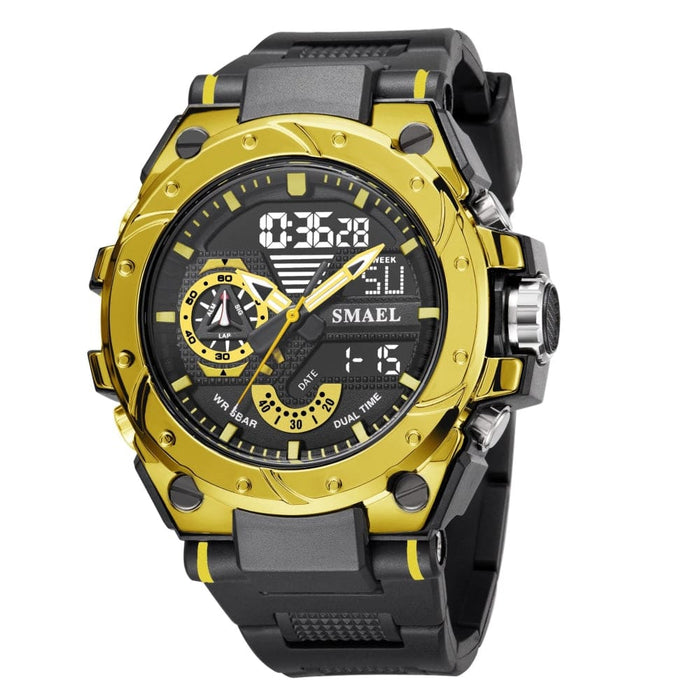 Multifunction Dual Digital Display Quartz Watch