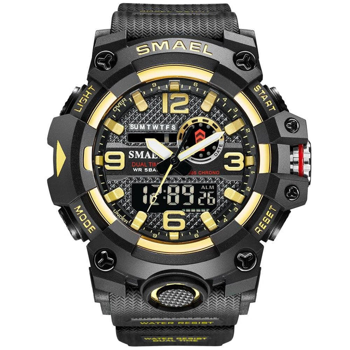 Multifunction Dual Time Digital Quartz Men’s Watch