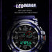 Multifunction Dual Time Digital Quartz Men’s Watch