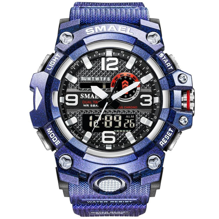 Multifunction Dual Time Digital Quartz Men’s Watch