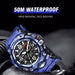 Multifunction Dual Time Digital Quartz Men’s Watch