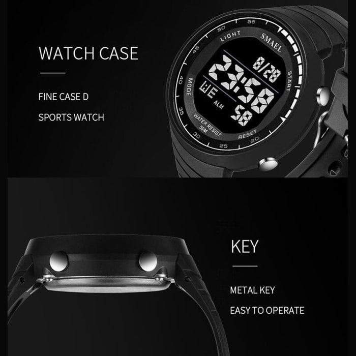 Multifunctional Electronic Waterproof Digital Watch